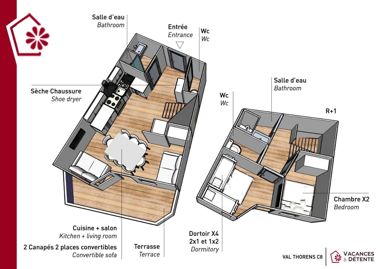 Ferienwohnung Nazca C8 Val Thorens Exterior foto